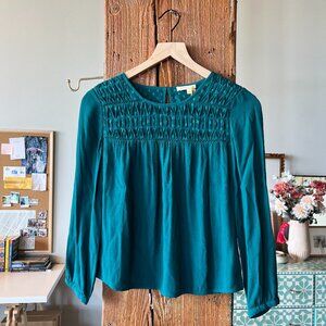 XXS Teal blouse - Meadow Rue, Anthropologie